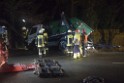 Container LKW umgestuerzt Koeln Brueck Bruecker- Dellbruecker Mauspfad P379